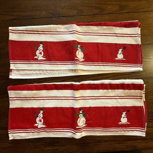 Christmas/Winter Kitchen Dish Towels Lot of 6 - Picture 3 of 11